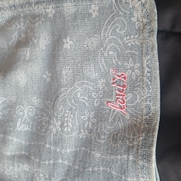 Levi's Girl Knit Shorts, Large, Blue - Picture 3 of 6